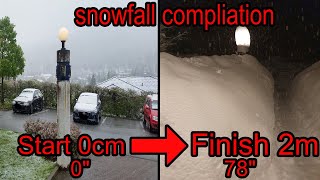 EXTREMER Schneefall in den Alpen / snowfall compliation Österreich / Austria.