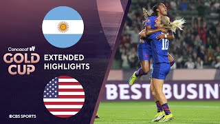 Argentina vs. United States: Extended Highlights | CONCACAF W Gold Cup I CBS Sports Attacking Third