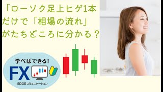 FX教室 女性「ローソク足上ヒゲ1本」で「相場の流れ」がたちどころにわかる?