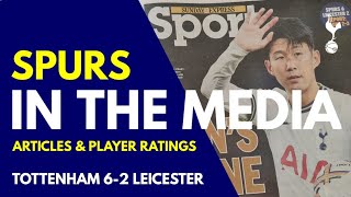 SPURS IN THE MEDIA & PLAYER RATINGS: Tottenham 6-2 Leicester: "Nice One, Son! Son's Shine" 손흥민 해트-트릭