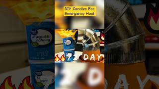 Emergency Heat \u0026 Light For 72 Days - Home made DIY Candle Heater For Emergencies #survival #diy