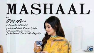 MASHAAL BY RIAZ ART'S VOL 31 EMBROIDERED LAWN COLLECTION