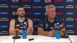 Dean Vickerman and Chris Goulding press conference vs Tasmania JackJumpers - Round 13, NBL25