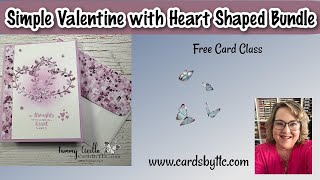 Simple Valentine with Heart Shaped Bundle from Stampin' Up!