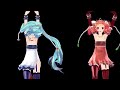 mmd ミク 미쿠 テト 테토 로미오와 신데렐라 ロミオとシンデレラ