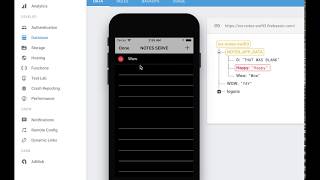 NOTES DATABASE APP (using Firebase)