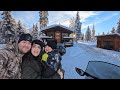 Off Grid Alaskan Winter Cabin Camping | Hard but Rewarding Snowmobile Journey