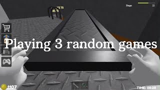 Playing 3 random games