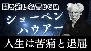 ショーペンハウアー【名言BGM、作業用、睡眠用、聞き流し、モチベーション】