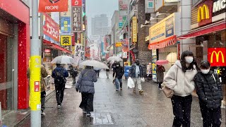 [JAPAN/Saitama]Tokorozawa snow walking scenery