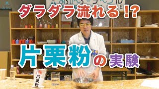 【おうちDEみらいーら第13弾】ダラダラ流れる!?　片栗粉の実験