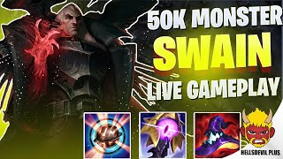 50K DAMAGE MONSTER SWAIN IS BROKEN! - Wild Rift HellsDevil Plus Gameplay