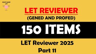 LET Reviewer Part 11 #gened #profed #lpt