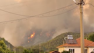 Köyceğiz Yangını. Artık evler boşaltılıyor.