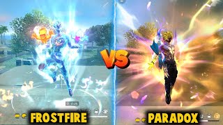 NEW PARADOX BUNDLE VS LEGENDARY FROSTFIRE BUNDLE ABILITY TEST| BEST LEGENDARY BUNDLE - FREE FIRE