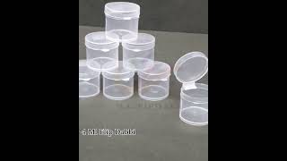 Introducing the 4 ml Round Transparent Small Flip Container P.P. by M.C. Pipwala!