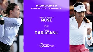 Elena-Gabriela Ruse vs. Emma Raducanu | 2024 Auckland Round 1 | WTA Match Highlights