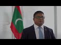 maldives minister of environment hussain rasheed gca ministerial dialogue on adaptation action