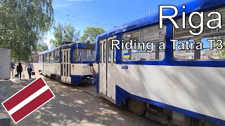 Riga - Riding a Tatra T3