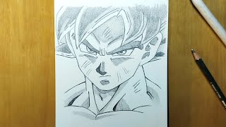 Easy way to draw Goku | How to draw goku step by step | easy way to draw Anime