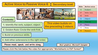 Active and Passive Voice 6: Secondary