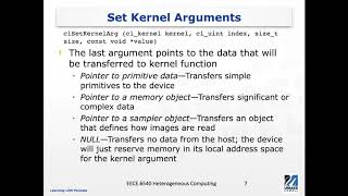 OpenCL Host Side Programming: Context, queues, memory objects, etc.