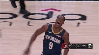Rajon Rondo Hits a Dagger Three | Pelicans vs Blazers - Game 2 | April 17, 2018 | 2018 NBA Playoffs