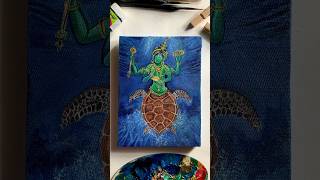 Kurmavatar 🐚✨🐢 #painting #art #artist #artwork #acrylicpainting #dashavatara #series #drawing