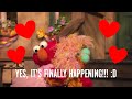 Zoe hugging Elmo (OMG GUYS IT'S HAPPENING!!! IT'S FINALLY HAPPENING!!!)