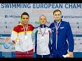 Men's 100m breaststroke SB8 | Victory Ceremony | 2014 IPC Swimming European Championships