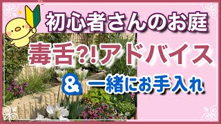 《初心者さんのお庭１》初心者さんのお庭チェック！これはお花？雑草？／一緒にお手入れ／ローメンテナンスなお庭にするためのアドバイス／毒舌!?お庭アドバイス