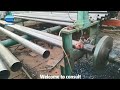 Production process of steel pipe processing beveled