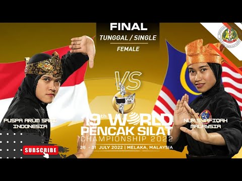 GOLD MEDAL 🥇PUSPA ARUM SARI (INDONESIA) - WORLD PENCAK SILAT ...