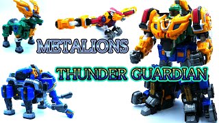 【メタリオンズ（메탈리온）】THUNDER GUARDISN（サンダーガーディアン）3体の動物メカが驚異のシステム合体【韓国おもちゃ】【BIKLONZ MEGA BEAST】バイクロンズ メガビースト