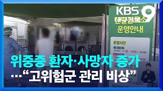 대구·경북 위중증 환자·사망자 증가…“고위험군 관리 비상” / KBS  2022.08.26.