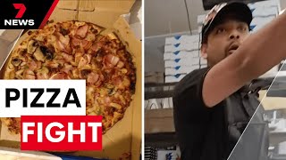 'Smash your face': Mount Gambier customer cops tirade from Domino's store owner | 7 News Australia