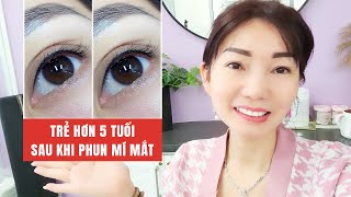 Review Phun Mí Mắt Trẻ Đẹp Kiểu Hàn Quốc ở Cali Nhìn Ra Sao? Phun Môi Sau 2 Tháng Kết Quả Thế Nào?