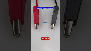 Can this Resistor Survive a 100 Volt Overload? #electronics #electrician #engineering #explosion