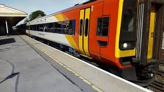 SWR 158882 \u0026 158886 \u0026 159007 \u0026 159012 10 car combo leaves Basingstoke 01/06/19