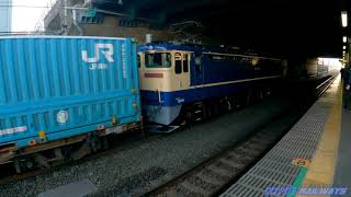 【武蔵野線を行く貨物列車】EF65-2080  4072レ ONEコンテナ×３他【4K】