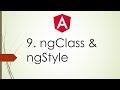 9. Angular 2 \ 4 Tutorials For Beginners | Using ngClass, ngStyle and style