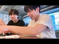 omega x hwichan u0026 sebin vlog 📹 experience set full of mz s taste style and vibe 🍣☕️📸 ... 🎱❔