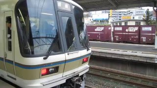 JRF JR貨物 E210－143号機 膳所下り待避線 JR西日本 221系 普通 野洲行き 膳所駅 20151218