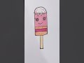 how to make easy icecream drawing shorts ytshorts stepbystep yummy new viral