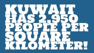 How does the population of Kuwait rank?