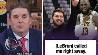 NBA Today | Windhorst reacts to LeBron called Luka right away to welcome him to Lakers after trade