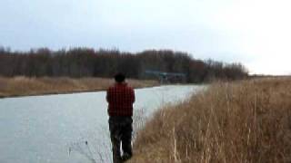 85 HP Aeronca Chief Taking off From Doug Ronan's 2000 ft Water Runway