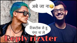 rizxtarr joker reply to carryminati  TikTok VS YouTube #carryminati