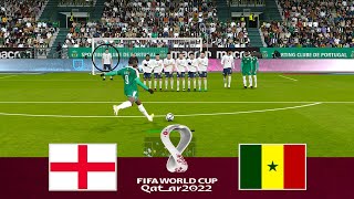 England vs Senegal - Penalty Shootout - FIFA World Cup 2022 - eFootball PES Gameplay
