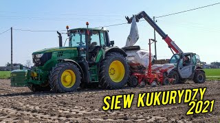 Dwa Jelonki na jednym polu! | Czyli uprawa i siew kukurydzy 2021 | John Deere 6155M | 6330